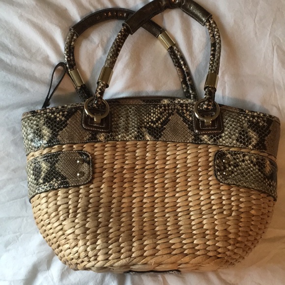 Guess Straw and Python bag - Picture 6 of 7
